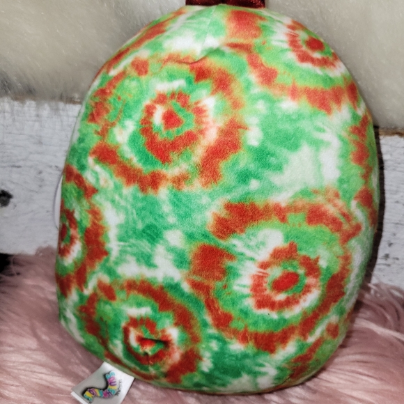 Squishmallow 10” Kinara Christmas Ornament Red Green Tie Dye Holiday New W/ Tags - Picture 10 of 13